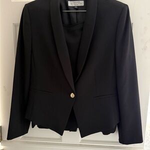 Tahari Dk Navy Women's Single-Button Blazer and skirt